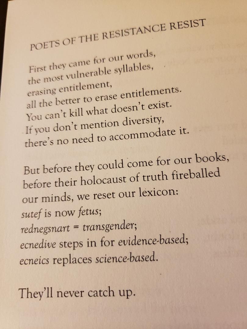 screenshot of Earth's Daughters poem