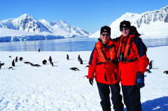 With Roger in Antarctica, 2004