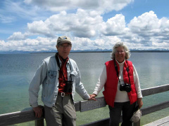 With Roger at Yellowstone Lake