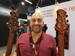 Luthier Adriano Sergio at The NAMM Show