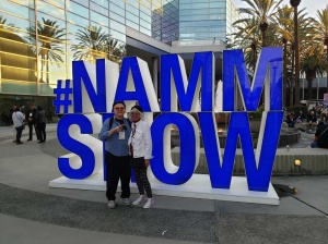 At The NAMM Show, Anaheim, CA, 2020 with friend Joe Craig